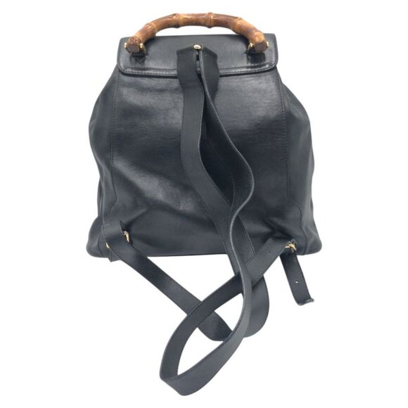 Gucci Bamboo Black Leather 003 1998 0016 Rucksack Backpack main image 7
